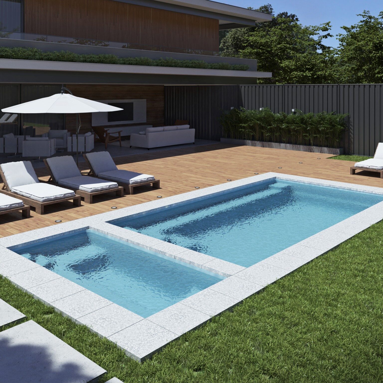 Compass Pools Sanctuary 7.9 Pool Combo 01